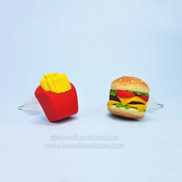 Hamburguer and chips