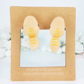 Orange dinosaur biteears