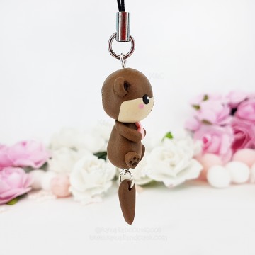 Nutria kawaii llavero