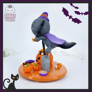 Ajolote negro truco o trato figura