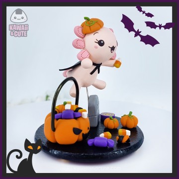 Ajolote Rosa truco o trato figura