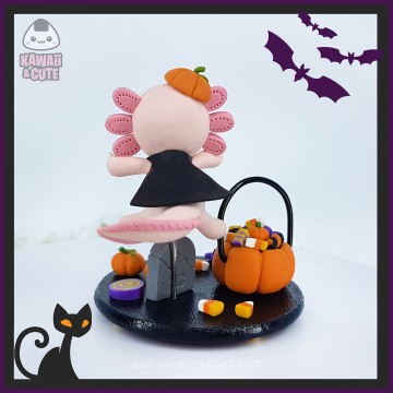 Ajolote Rosa truco o trato figura