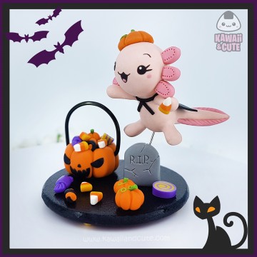 Ajolote Rosa truco o trato figura