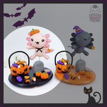 Ajolote Rosa truco o trato figura