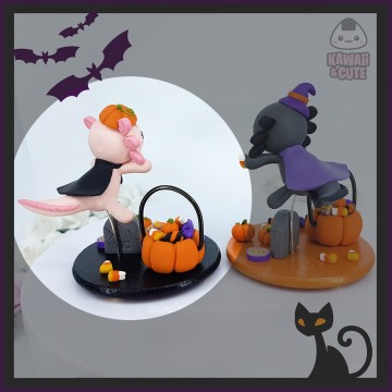 Ajolote Rosa truco o trato figura