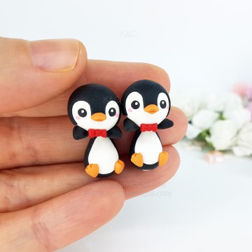 Penguin earrings