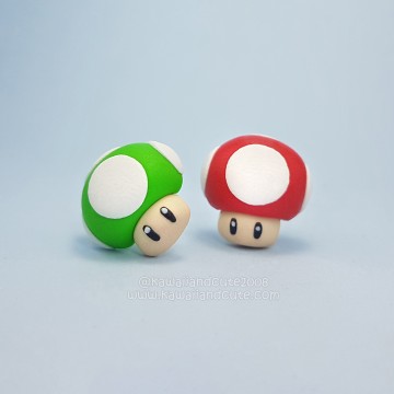 Mushroom Mario earrings 03