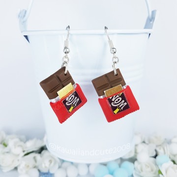 Wonka Chocolate earrings 01
