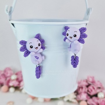 Ajolote Lavanda cuelgaorejas 02