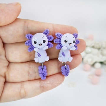 Ajolote Lavanda cuelgaorejas 04