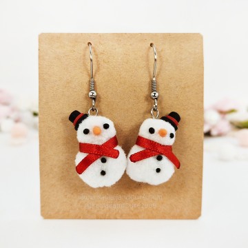 Snowman Earrings 03