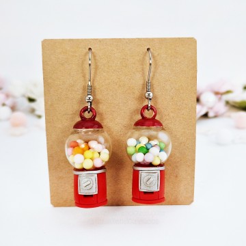 Gumball Machine earrings 03