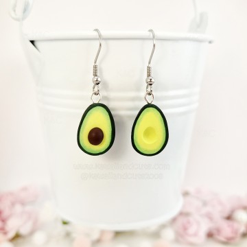 Pendientes de aguacates kawaii 04