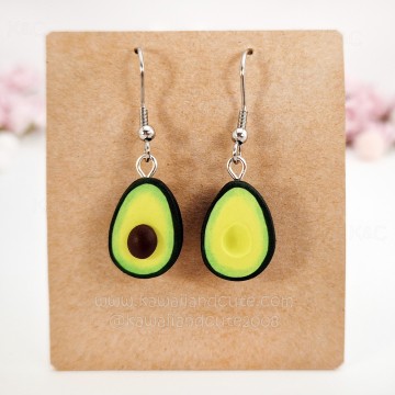 Pendientes de aguacates kawaii 06