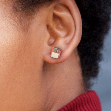 Mini Floppy Disk Earrings 12
