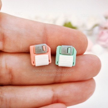 Mini Floppy Disk Earrings 08