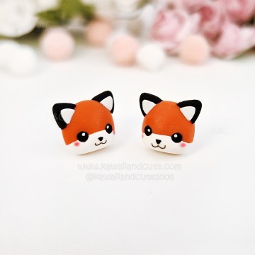 Fox Earrings Studs 02