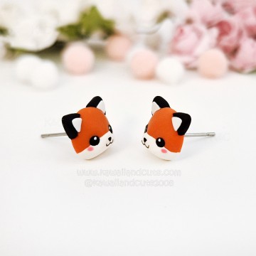 Fox Earrings Studs 03