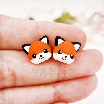 Fox Earrings Studs 04