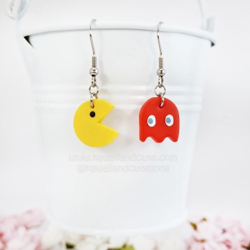 Pac-Man earrings 01