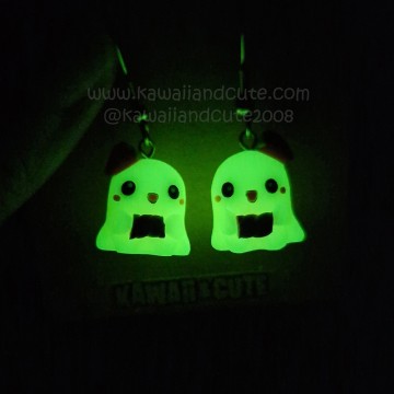 Ghost marshmallow Earrings 02