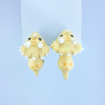 triceratops earrings