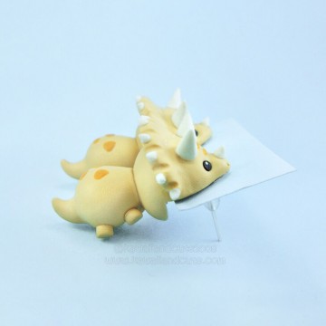triceratops earrings