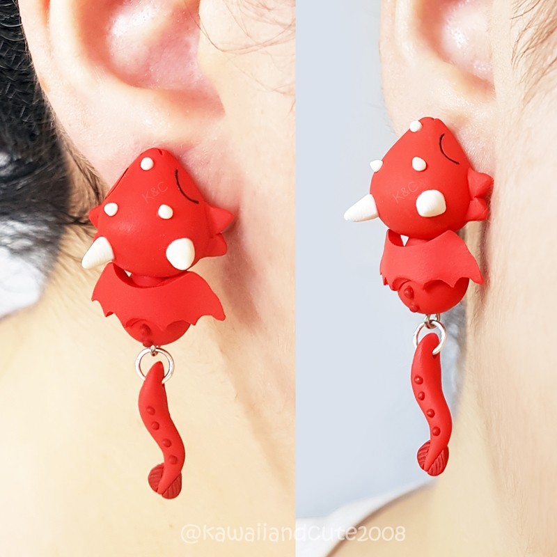  Pendientes Dragon Bite Ears hechos a mano exclusivos